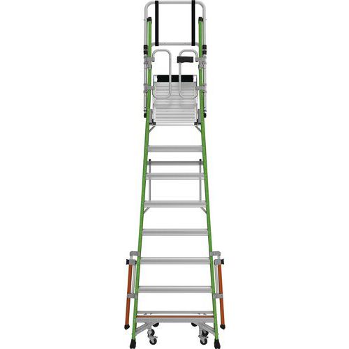 Fibreglass Step Ladder - 2 To 10 Rungs - Rapid Racking