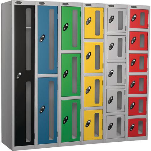 Metal Storage Locker - Clear Vision Door - Anti-Bacterial Coat - Probe