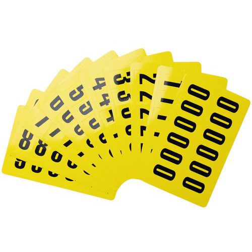 Self-Adhesive Number Labels - Rapid Racking