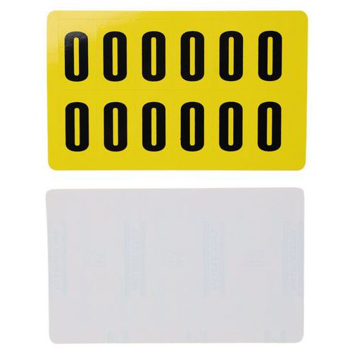 Self-Adhesive Number Labels - Rapid Racking