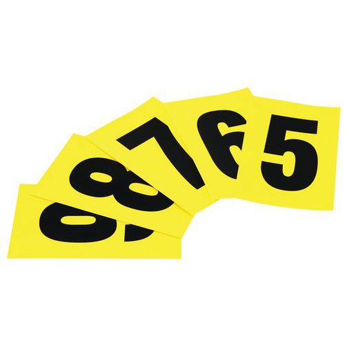 Self-Adhesive Number Labels - Rapid Racking