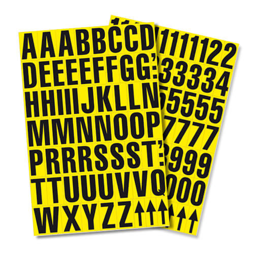 Self Adhesive Letters - 9.5mm high Self Adhesive Letters - 9.5mm high
