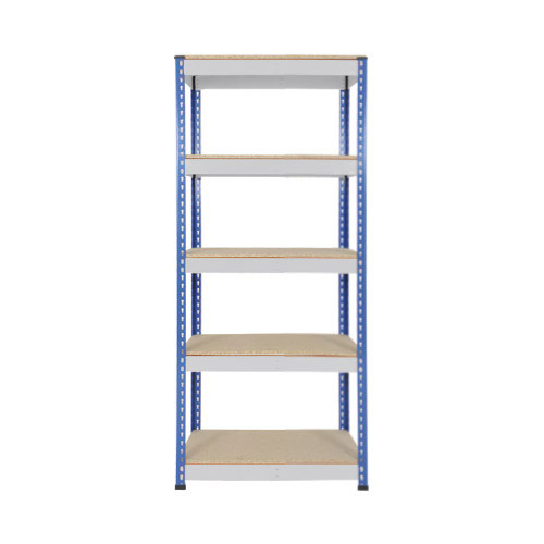 Rapid 1 Heavy Duty Shelving (1980h x 915w) Blue & Grey - 5 Chipboard Shelves Rapid 1 Heavy Duty Shelving (1980h x 915w) Blue & Grey - 5 Chipboard Shelves