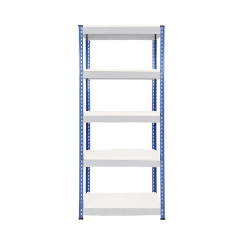 Rapid 1 Heavy Duty Shelving (1980h x 915w) Blue & Grey - 5 Melamine Shelves Rapid 1 Heavy Duty Shelving (1980h x 915w) Blue & Grey - 5 Melamine Shelves