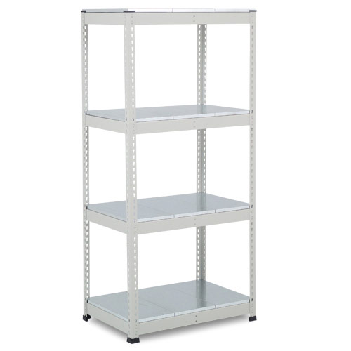Rapid 1 Heavy Duty Shelving (1980h x 915w) Grey - 5 Galvanized Shelves Rapid 1 Heavy Duty Shelving (1980h x 915w) Grey - 5 Galvanized Shelves