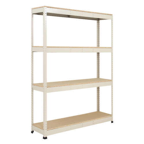 Rapid 1 Heavy Duty Shelving (1980h x 1220w) Grey - 4 Chipboard Shelves Rapid 1 Heavy Duty Shelving (1980h x 1220w) Grey - 4 Chipboard Shelves