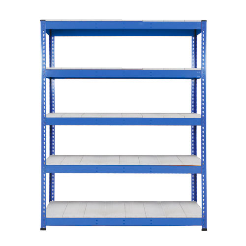Rapid 1 Heavy Duty Shelving (1980h x 1220w) Blue - 5 Galvanized Shelves Rapid 1 Heavy Duty Shelving (1980h x 1220w) Blue - 5 Galvanized Shelves