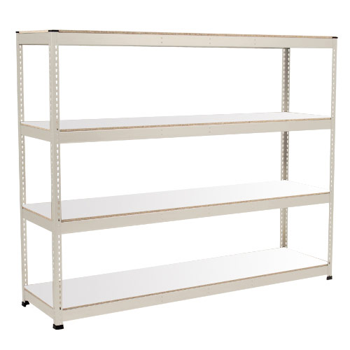 Rapid 1 Heavy Duty Shelving (2440h x 2134w) Grey - 4 Melamine Shelves Rapid 1 Heavy Duty Shelving (2440h x 2134w) Grey - 4 Melamine Shelves