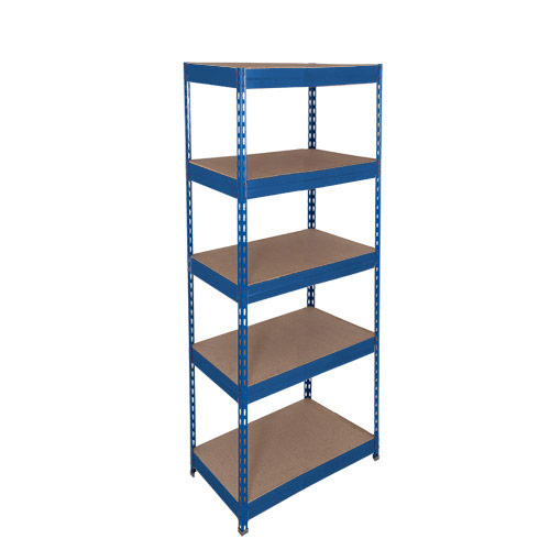 Rapid 1 Shelving (1980h x 915w) Blue - 5 Chipboard Shelves Rapid 1 Shelving (1980h x 915w) Blue - 5 Chipboard Shelves