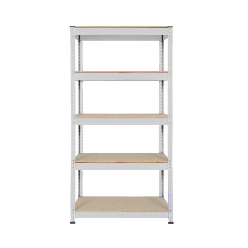 Rapid 1 Shelving (1980h x 915w) Grey - 5 Chipboard Shelves Rapid 1 Shelving (1980h x 915w) Grey - 5 Chipboard Shelves