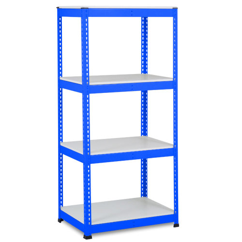Rapid 1 Shelving (1980h x 915w) Blue - 4 Melamine Shelves Rapid 1 Shelving (1980h x 915w) Blue - 4 Melamine Shelves