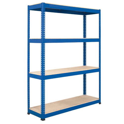 Rapid 1 Shelving (2440h x 1830w) Blue - 4 Chipboard Shelves Rapid 1 Shelving (2440h x 1830w) Blue - 4 Chipboard Shelves