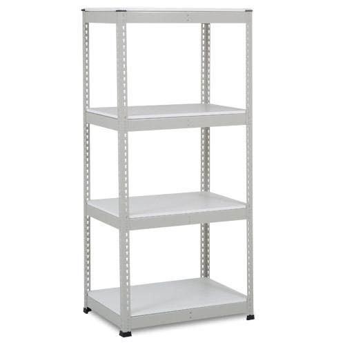 Rapid 1 Heavy Duty Shelving (1980h x 915w) Grey - 4 Melamine Shelves Rapid 1 Heavy Duty Shelving (1980h x 915w) Grey - 4 Melamine Shelves