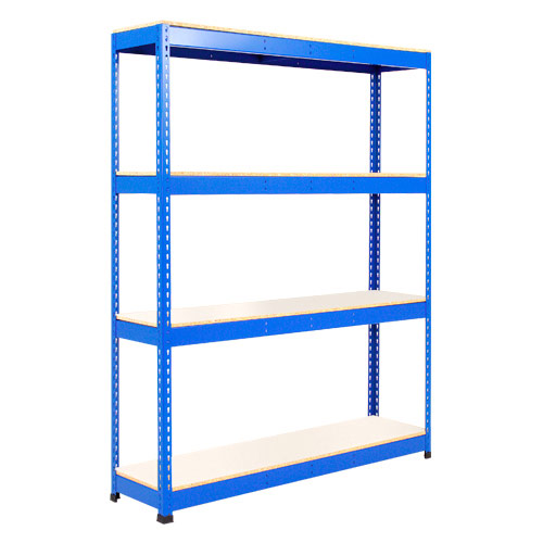 Rapid 1 Heavy Duty Shelving (1980h x 1220w) Blue - 4 Melamine Shelves Rapid 1 Heavy Duty Shelving (1980h x 1220w) Blue - 4 Melamine Shelves
