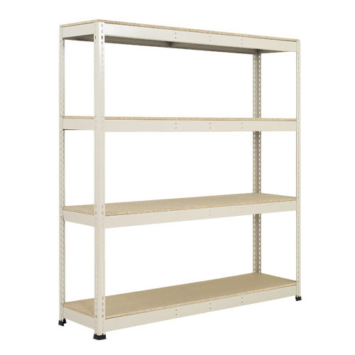 Rapid 1 Heavy Duty Shelving (2440h x 1525w) Grey - 4 Chipboard Shelves Rapid 1 Heavy Duty Shelving (2440h x 1525w) Grey - 4 Chipboard Shelves