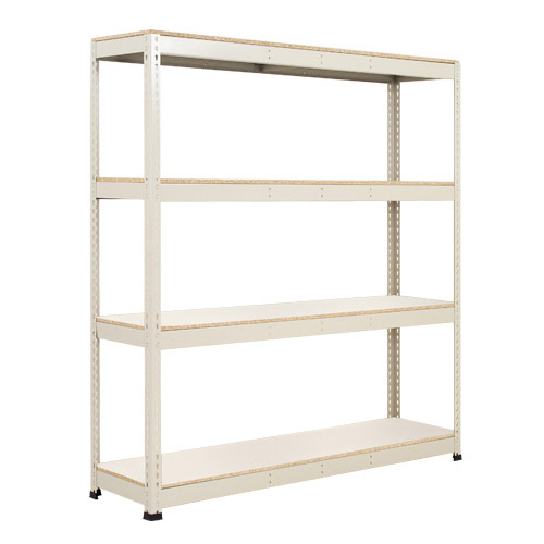 Rapid 1 Heavy Duty Shelving (2440h x 1525w) Grey - 4 Melamine Shelves Rapid 1 Heavy Duty Shelving (2440h x 1525w) Grey - 4 Melamine Shelves