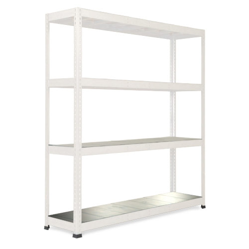 Rapid 1 Heavy Duty Shelving (2440h x 1830w) Grey - 4 Galvanized Shelves Rapid 1 Heavy Duty Shelving (2440h x 1830w) Grey - 4 Galvanized Shelves
