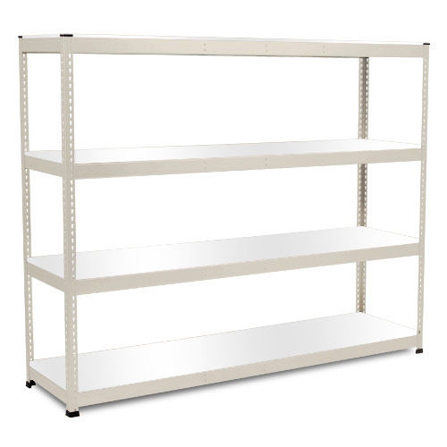 Rapid 1 Heavy Duty Shelving (2440h x 2440w) Grey - 4 Melamine Shelves Rapid 1 Heavy Duty Shelving (2440h x 2440w) Grey - 4 Melamine Shelves