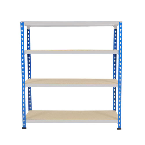 Rapid 2 Shelving (990h x 1220w) Blue & Grey - 4 Chipboard Shelves Rapid 2 Shelving (990h x 1220w) Blue & Grey - 4 Chipboard Shelves
