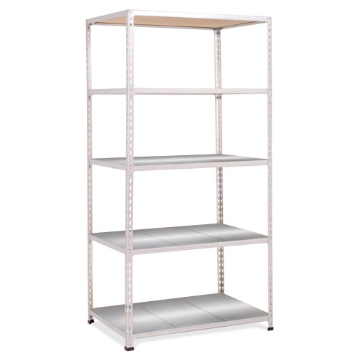 Rapid 2 Shelving (1600h x 915w) Grey - 5 Galvanized Shelves Rapid 2 Shelving (1600h x 915w) Grey - 5 Galvanized Shelves