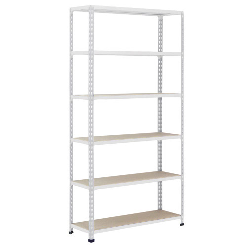 Rapid 2 Shelving (1600h x 915w) Grey - 6 Chipboard Shelves Rapid 2 Shelving (1600h x 915w) Grey - 6 Chipboard Shelves