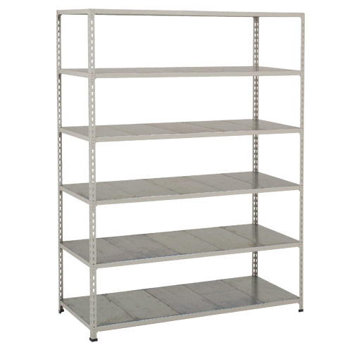 Rapid 2 Shelving (1600h x 1220w) Blue & Grey - 6 Galvanized Shelves Rapid 2 Shelving (1600h x 1220w) Blue & Grey - 6 Galvanized Shelves