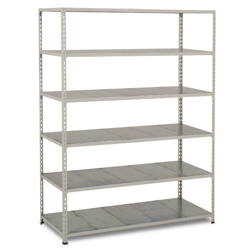 Rapid 2 Shelving (1600h x 1220w) Grey - 6 Galvanized Shelves Rapid 2 Shelving (1600h x 1220w) Grey - 6 Galvanized Shelves
