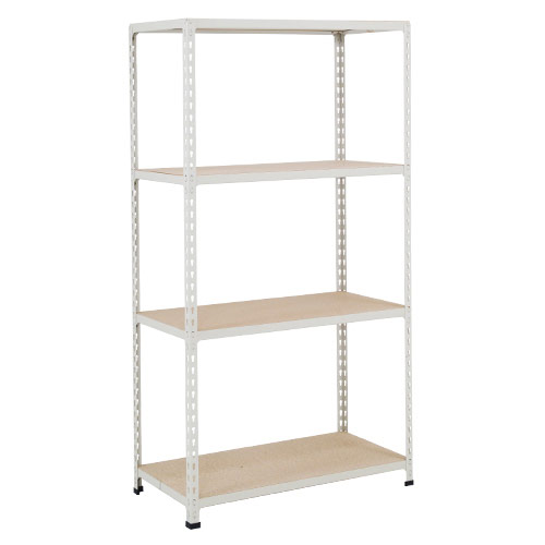 Rapid 2 Shelving (1600h x 1220w) Grey - 4 Chipboard Shelves Rapid 2 Shelving (1600h x 1220w) Grey - 4 Chipboard Shelves
