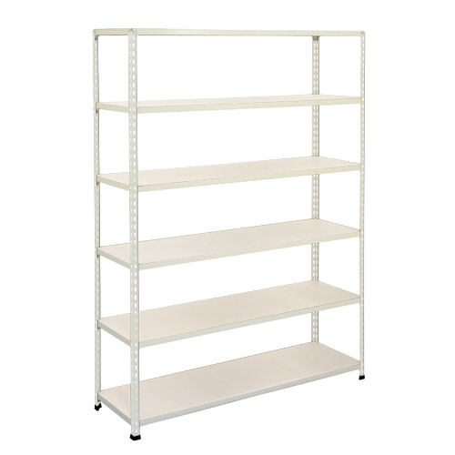 Rapid 2 Shelving (1600h x 1525w) Grey - 6 Melamine Shelves Rapid 2 Shelving (1600h x 1525w) Grey - 6 Melamine Shelves