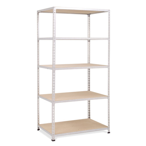 Rapid 2 Shelving (1980h x 915w) Grey - 5 Chipboard Shelves Rapid 2 Shelving (1980h x 915w) Grey - 5 Chipboard Shelves
