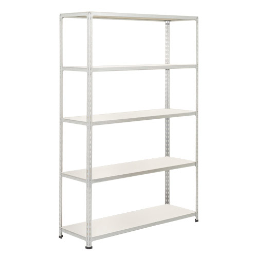 Rapid 2 Shelving (1980h x 1220w) Grey - 5 Melamine Shelves Rapid 2 Shelving (1980h x 1220w) Grey - 5 Melamine Shelves