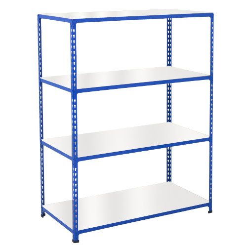 Rapid 2 Shelving (1980h x 1525w) Blue - 4 Melamine Shelves Rapid 2 Shelving (1980h x 1525w) Blue - 4 Melamine Shelves