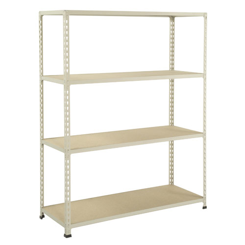 Rapid 2 Shelving (1980h x 1525w) Grey - 4 Chipboard Shelves Rapid 2 Shelving (1980h x 1525w) Grey - 4 Chipboard Shelves