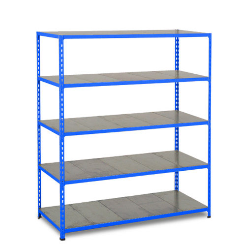 Rapid 2 Shelving (1980h x 1525w) Blue - 5 Galvanized Shelves Rapid 2 Shelving (1980h x 1525w) Blue - 5 Galvanized Shelves