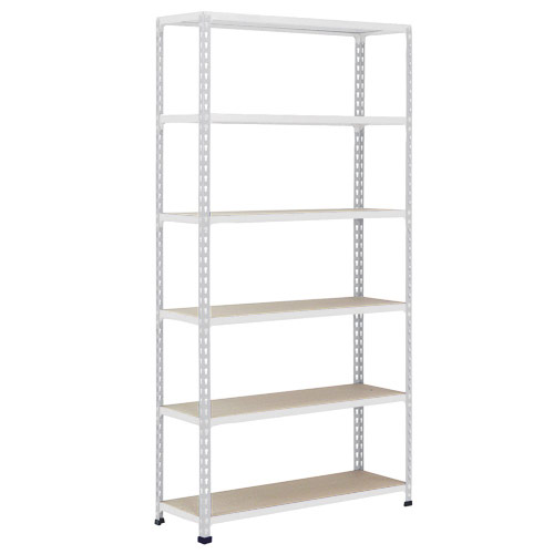 Rapid 2 Shelving (2440h x 915w) Grey - 6 Chipboard Shelves Rapid 2 Shelving (2440h x 915w) Grey - 6 Chipboard Shelves
