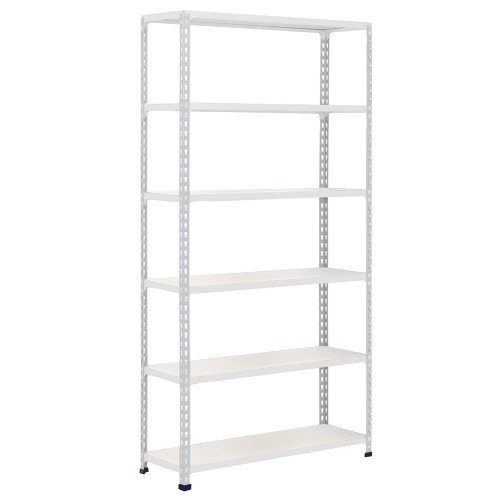 Rapid 2 Shelving (2440h x 915w) Grey - 6 Melamine Shelves Rapid 2 Shelving (2440h x 915w) Grey - 6 Melamine Shelves