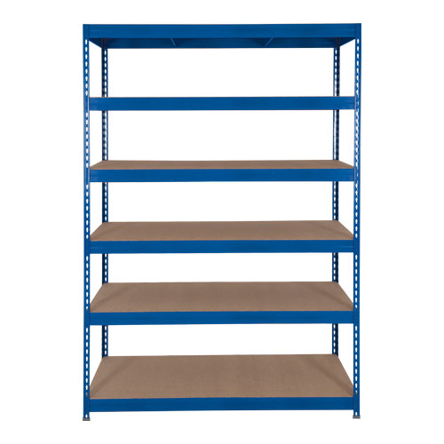 Rapid 3 Shelving (1800h x 1500w) Blue - 6 Chipboard Shelves Rapid 3 Shelving (1800h x 1500w) Blue - 6 Chipboard Shelves