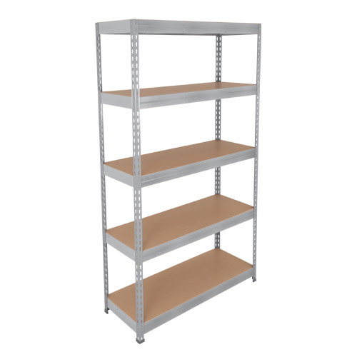 Rapid 3 Shelving (2200h x 900w) Grey - 5 Chipboard Shelves Rapid 3 Shelving (2200h x 900w) Grey - 5 Chipboard Shelves