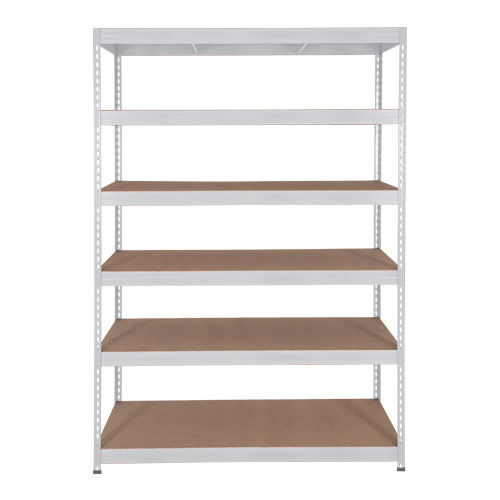 Rapid 3 Shelving (2400h x 900w) Grey - 6 Chipboard Shelves Rapid 3 Shelving (2400h x 900w) Grey - 6 Chipboard Shelves