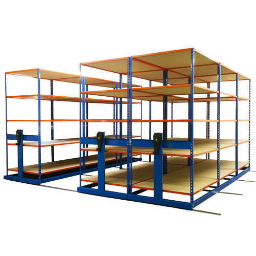 Rapid Mobile Shelving System With 4 Bays Of Rapid 2 (2010h x 3054w x 2440d) Rapid Mobile Shelving System With 4 Bays Of Rapid 2 (2010h x 3054w x 2440d)