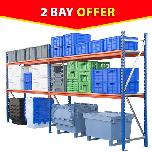 Rapid Span Shelving (2000h x 5628w) - 2 Bay Offer Rapid Span Shelving (2000h x 5628w) - 2 Bay Offer